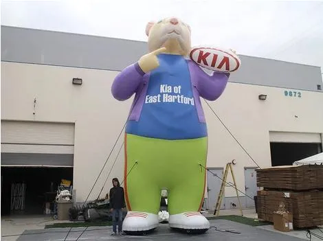 2023 New Giant Inflatable Character KIA Hamster 
