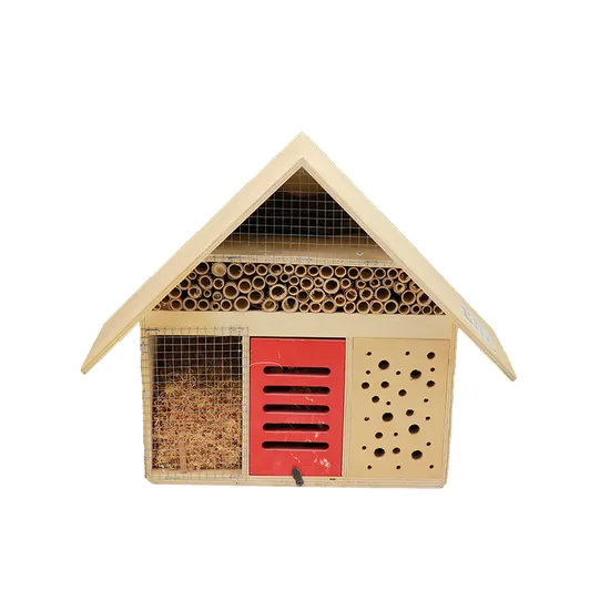 FSC&BSCI Wooden Insect House, Mason Bee Hotel, Hanging Insect Hotel 