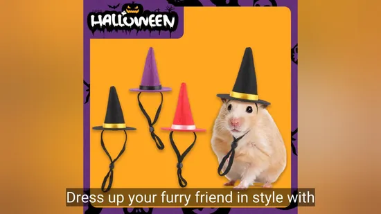 Decorative Animal Headdress for Hamsters with Unique Gold Silk Bear 