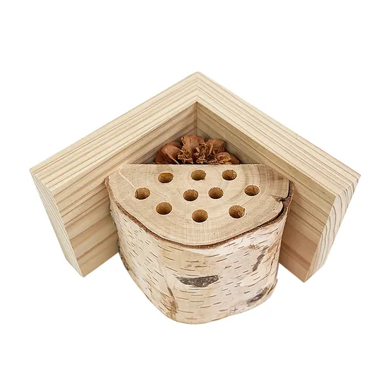 Custom Wholesale Outdoor Garden Decoration Triangular Shape Hanging Insect House 