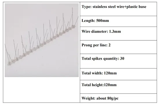 Stainless Steel High Quality Bird Anti Pigeon 