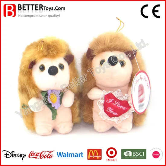 Gift Valentine Stuffed Animals Hedgehog 