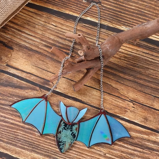 Halloween Decorations Acrylic Bat Pendants Outdoor Decor Halloween Horror Prop Party Supplies