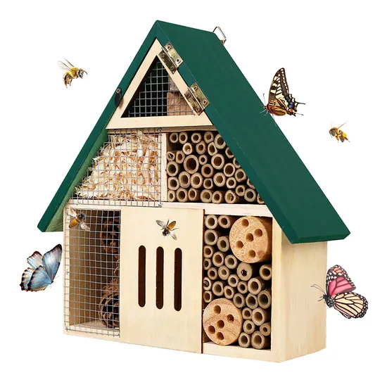 Hanging Wooden Ladybirds Butterfly Beneficial Insect Habitat Insect House 